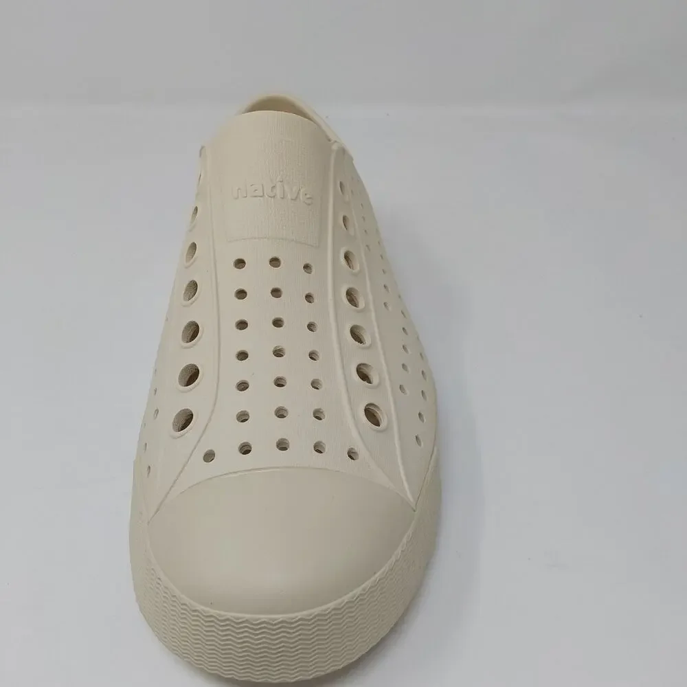 Native Shoes Jefferson Bone White Slip On Water Shoes Men's 6 Women's 8 NWB